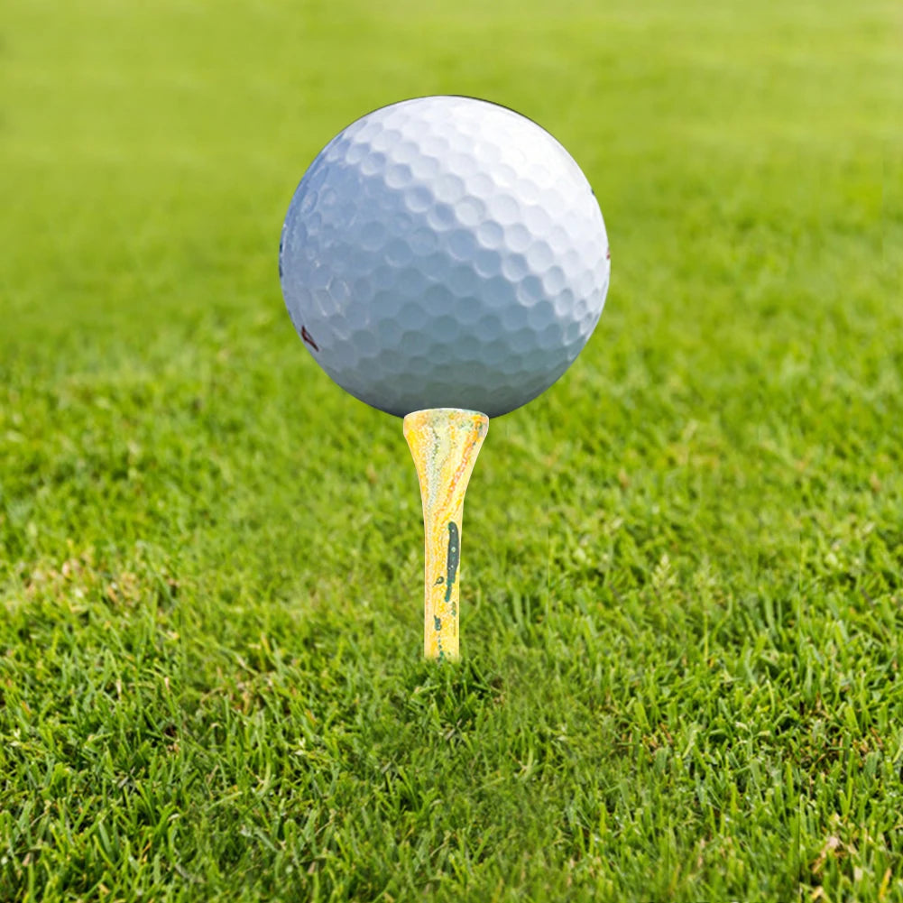 50Pcs Wood Golf Tees Portable Golf Tack More Stable Golf Training Ball Tee Colorful Golf Ball Holder Tees for Batting