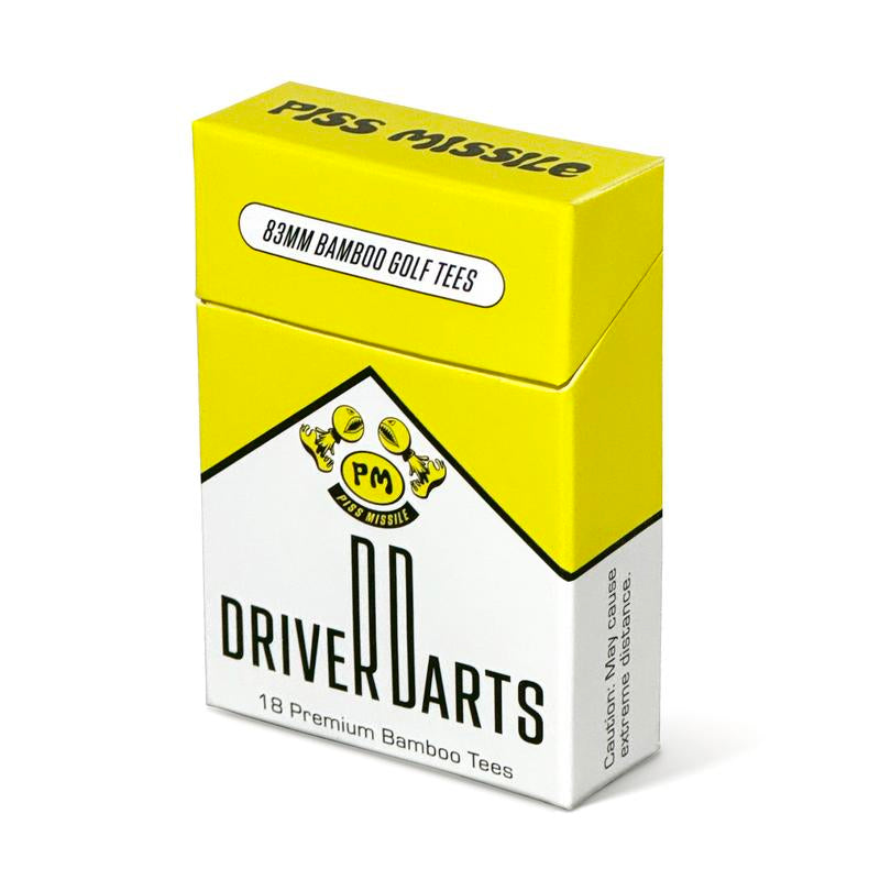 Driver Darts Golf Tees- 18 Premium Bamboo 83Mm Tees