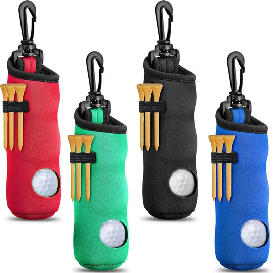 1Pc Golf Tee Holder, Golf Ball Carry Bag Pouch Golf Ball Holder Keychain Belt Clip, Golf Gifts Accessories